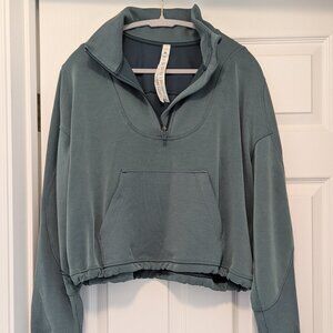 Lululemon - Brushed Softstreme Ribbed Half Zip - Size 10